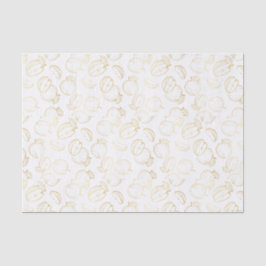 Rosh Hashanah Gold Apples Shana Tova Elegant Seidenpapier