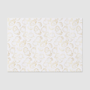 Rosh Hashanah Gold Apples Shana Tova Elegant Seidenpapier