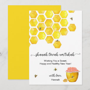 Rosh Hashanah Honey Carte de nouvel an juive