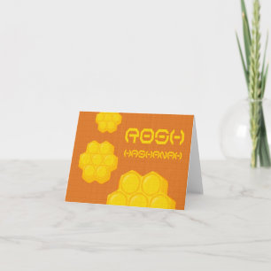 Rosh Hashanah Honeycombs Feiertagskarte
