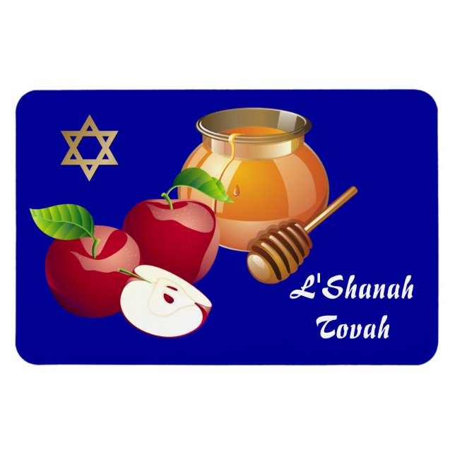 Rosh Hashanah | Jüdische Neujahrsgeschenke Magnet (Horizontal)