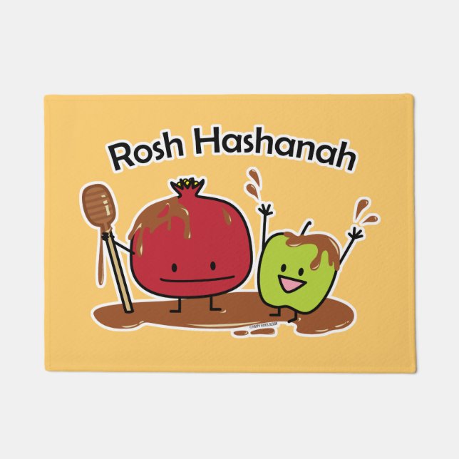 Rosh Hashanah jüdisches neues des Fußmatte (Vorderseite)