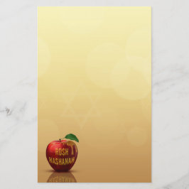 Rosh Hashanah Juwish New Year Honey Apple Briefpapier