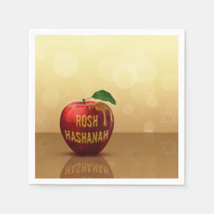 Rosh Hashanah Juwish New Year Honey Apple Serviette