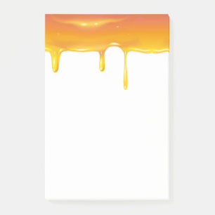 Rosh Hashanah Juwish New Year Sweet Honey fällt Post-it Klebezettel