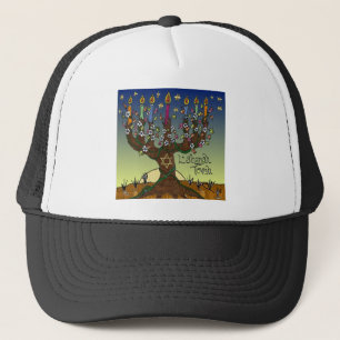 Rosh Hashanah L'Shanah Tovah Baum des Lebens Menor Truckerkappe