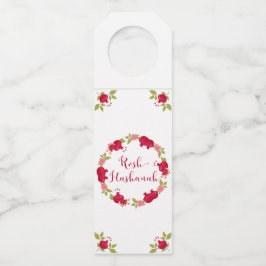 Rosh Hashanah Neujahr Granatapfel Blume Wreath Flaschenanhänger