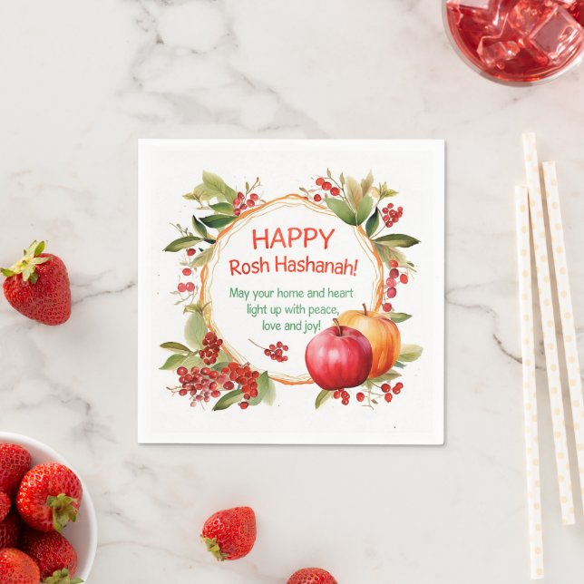 Rosh Hashanah Serviette (Beispiel)