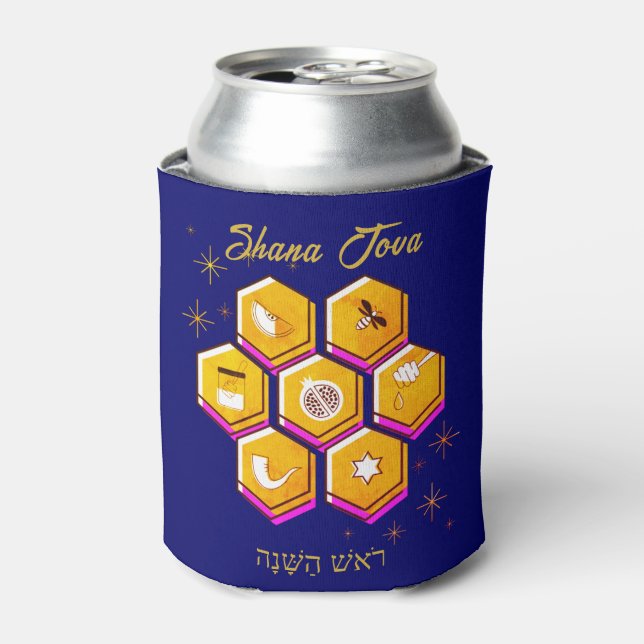 Rosh Hashanah SHANA TOVA Dosenkühler (Kanne Vorderseite)