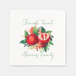 Rosh Hashanah Shanah Tovah Pomegranate Serviette