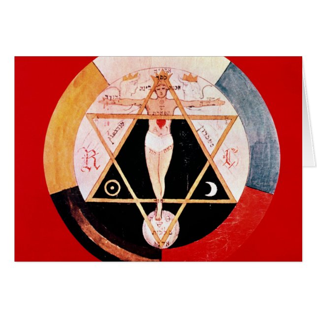 Rosicrucian Symbol des hermetischen Auftrages (Vorderseite (Horizontal))