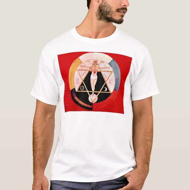 Rosicrucian Symbol des hermetischen Auftrages T-Shirt (Vorderseite)