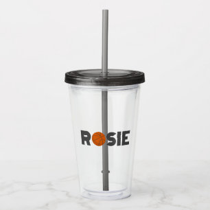 Rosie Basketball Acryltrinkbecher