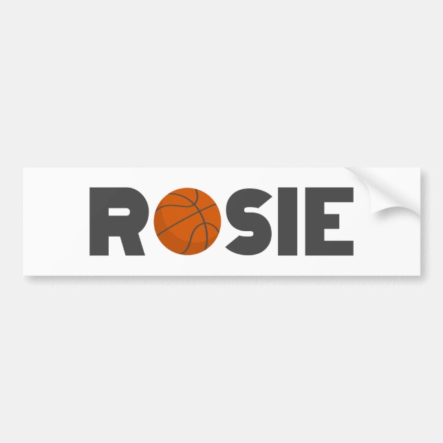 Rosie Basketball Autoaufkleber (Vorne)