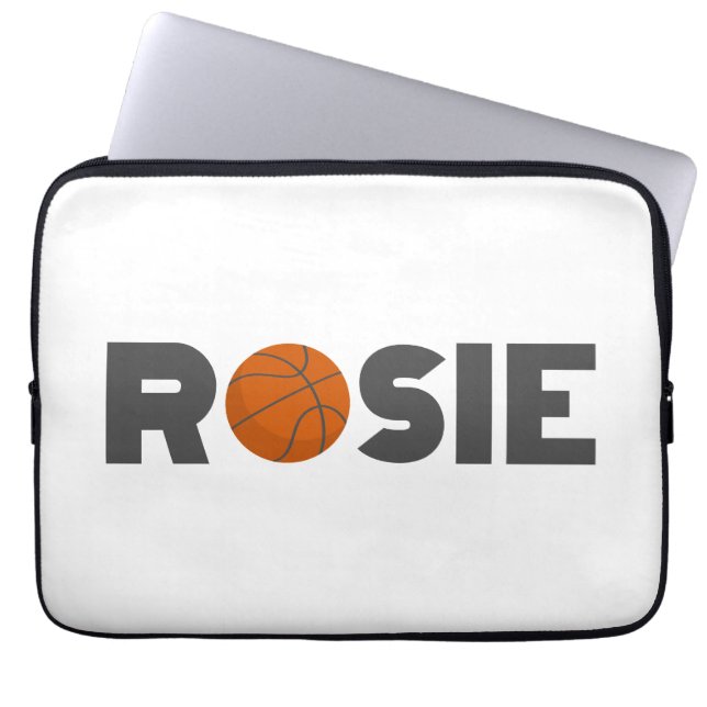 Rosie Basketball Laptopschutzhülle (Vorderseite)