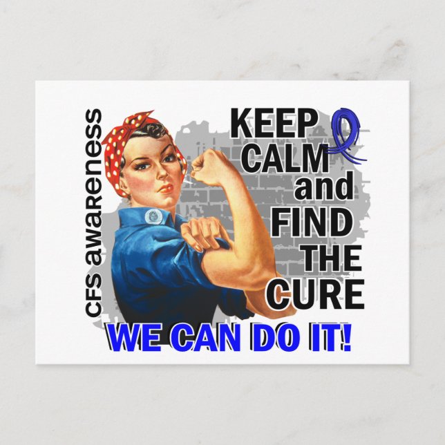 Rosie Behalt Calm CFS.png Postkarte (Vorderseite)