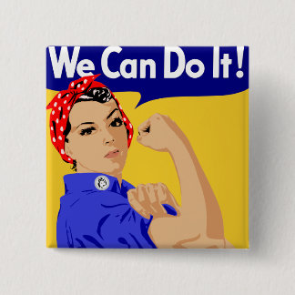 Rosie das Nieteneinschläger-Grafikdesign Button