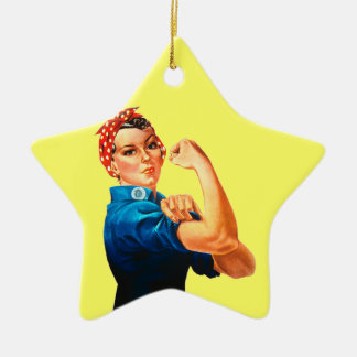 Rosie das Plakat des Nieteneinschläger-WWII Keramik Ornament