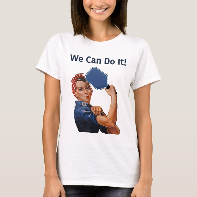 Rosie das Riveter Pickleball-Shirt T-Shirt (Vorderseite)