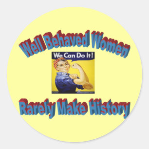 Rosie das Riveter-Shirt Runder Aufkleber