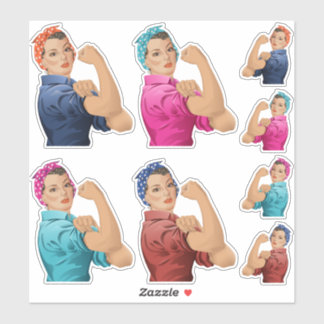Rosie das Riveter Sticker-Set Aufkleber