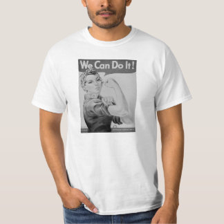 Rosie der Nieteneinschläger B/W, Vintage WWII T-Shirt