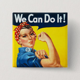 Rosie der Nieteneinschläger-Knopf Button