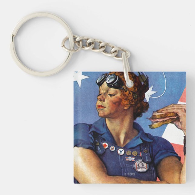 Rosie der Nieteneinschläger Schlüsselanhänger (Vorderseite)