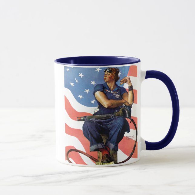 Rosie der Nieteneinschläger Tasse (Rechts)