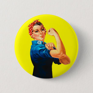 Rosie der Nieteneinschläger - wir können ihn, Button
