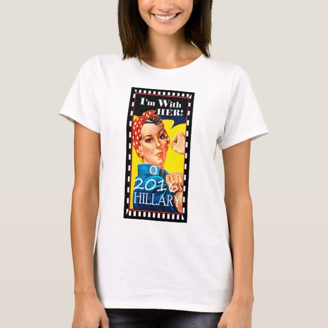 Rosie der Nieteneinschlägereinzigartige HillaryT - T-Shirt (Vorderseite)