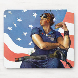 "Rosie die Nieterin" Mousepad