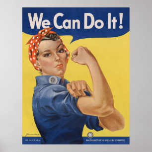 Rosie die Nieterin Starke Frauen in der Belegschaf Poster
