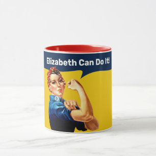 Rosie die Nieterin   Tasse   Personalisieren