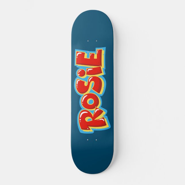 Rosie graffiti skateboard (Vorderseite)