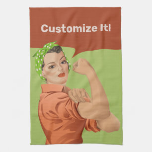 Rosie la serviette de cuisine Riveter