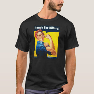 Rosie le rivoir pour le T-shirt noir des hommes de