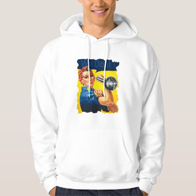 Rosie le Sweat - shirt à capuche Riveter Kettlebel (Devant)