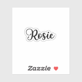 Rosie Name - Handgeschriebene Kalligrafie Aufkleber