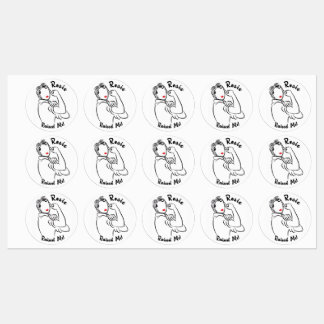 Rosie Raised Decade - Canvas Print Etiketten