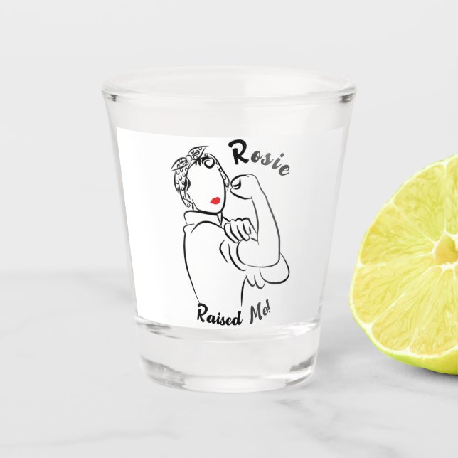 Rosie Raised Decade - Canvas Print Schnapsglas (Vorderseite)
