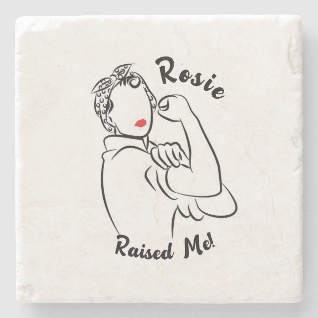 Rosie Raised Decade - Canvas Print Steinuntersetzer (Vorderseite)