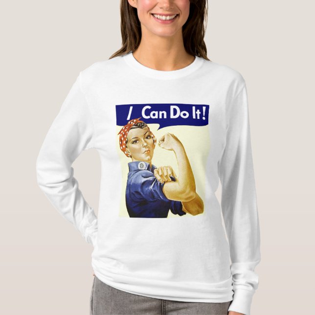 Rosie Riveter - ich kann es machen - T - Shirt (Vorderseite)