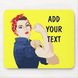 Rosie Riveter, individuell einstellbar Mousepad