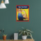 Rosie Riveter mit Text anpassen Poster (Living Room 1)