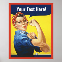 Rosie Riveter mit Text anpassen