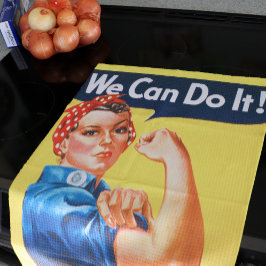 Rosie Riveter Vintag Propaganda Handtuch