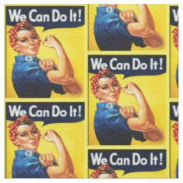Rosie Riveter.Wir können es schaffen! Feminismus.V Stoff