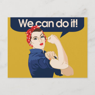 Rosie Riveter Wir schaffen das Postkarte