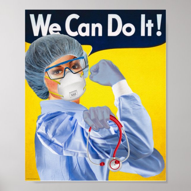 Rosie the Medical Beruflich Poster Print (Vorne)